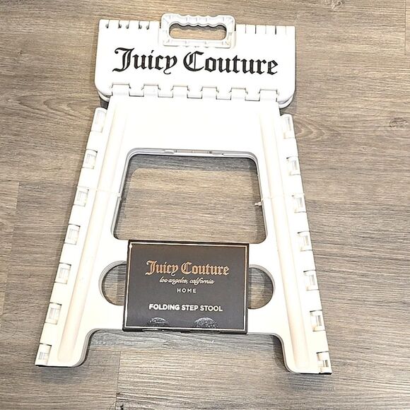 Juicy Couture Home Signature Logo Folding Step Stool - Picture 4 of 4